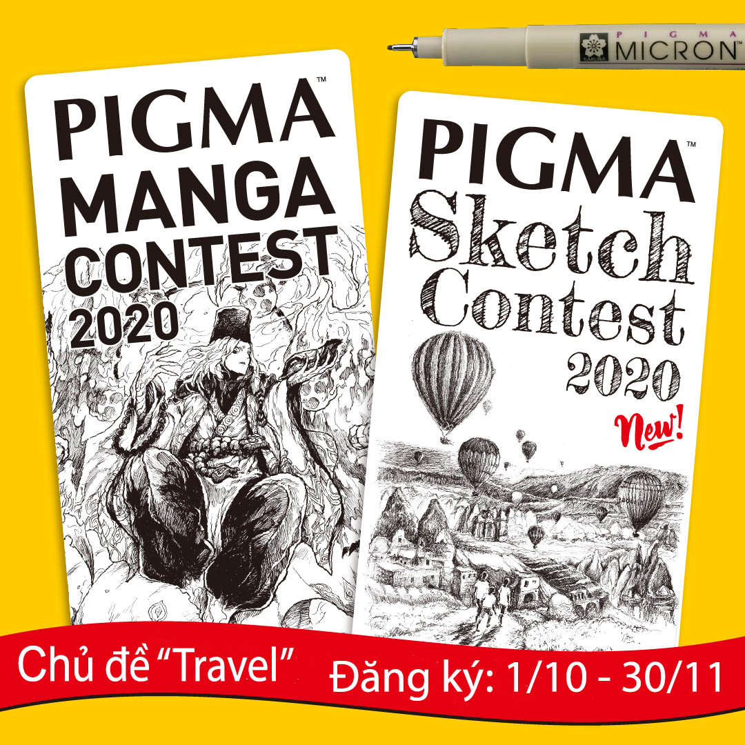 Pigma Manga Contest và Pigma Sketch Contest 2020