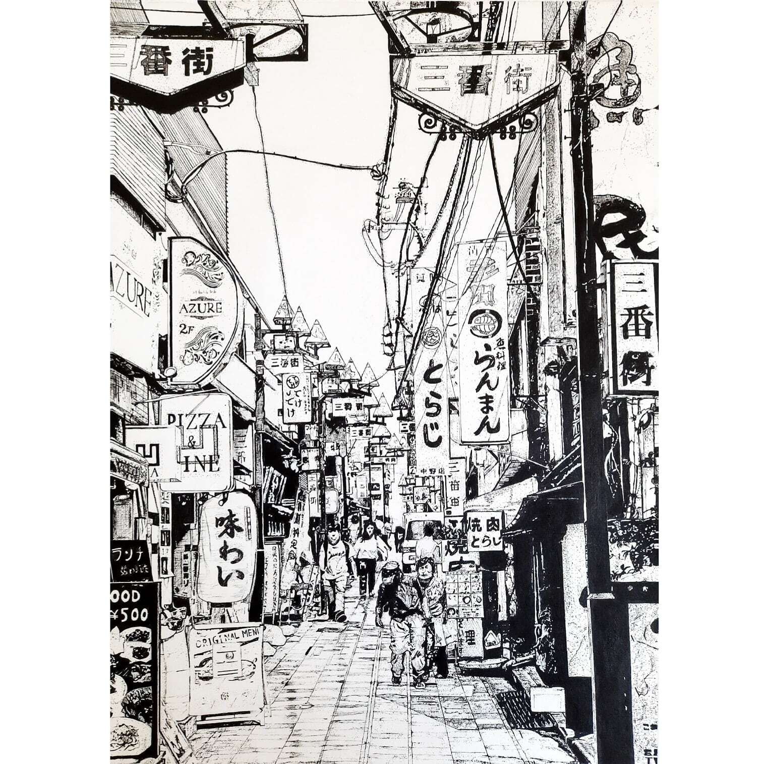 Pigma Sketch 2020: Japanese street (Giải 3)
